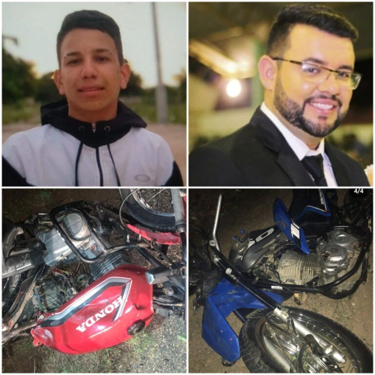 COLISÃO ENTRE MOTOS DEIXA DOIS MORTOS EM BARAÚNA