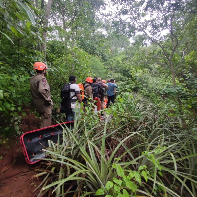 BOMBEIROS DETALHAM RESGATE DE CORPO DE CUITEENSE EM CACHOEIRA